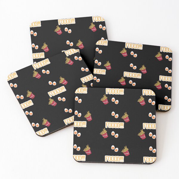 Item preview, French Fries Pattern Burger Light Black designed and sold by kyds.