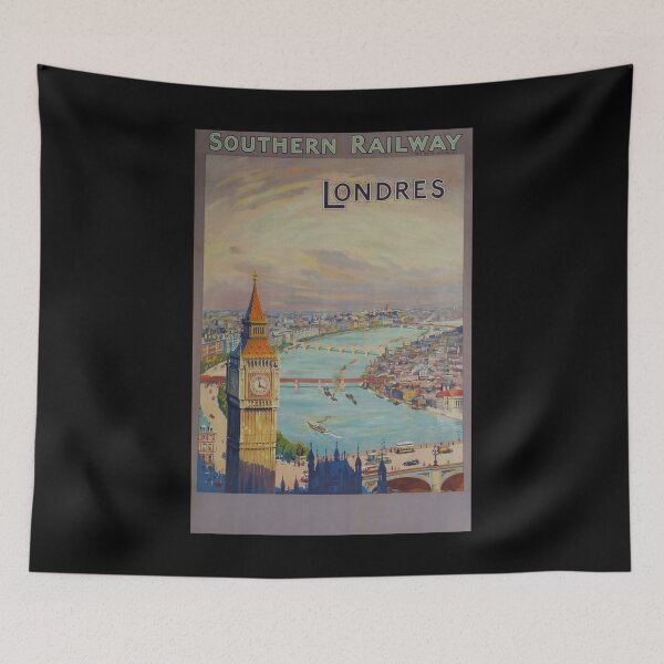 Aperçu de l'œuvre retro classic Londres poster créée et vendue par CorasPosters.