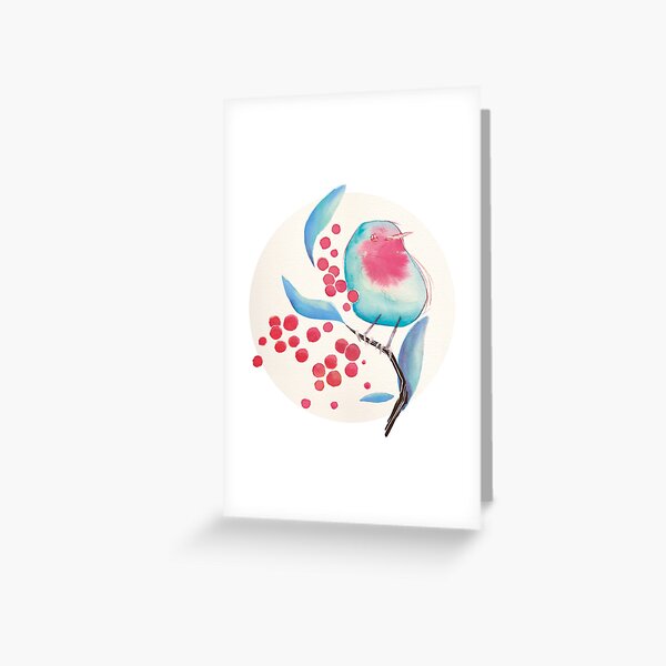 Merry Robin Greeting Card