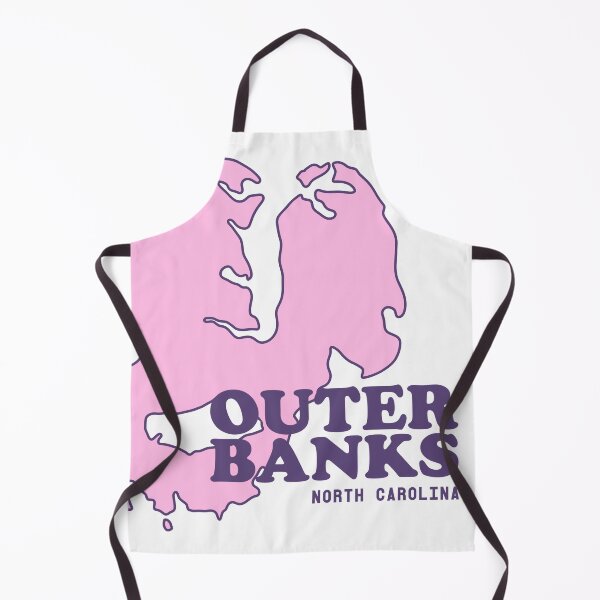 Item preview, The Outer Banks, North Carolina NC Map Outline Pink designed and sold by illhustration.