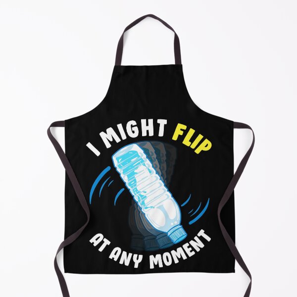 Aperçu de l'œuvre Je pourrais retourner à tout moment Fou Flipper bouteille d'eau créée et vendue par Gold Wings Tees.