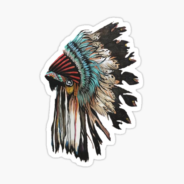 Native Headdress Sticker