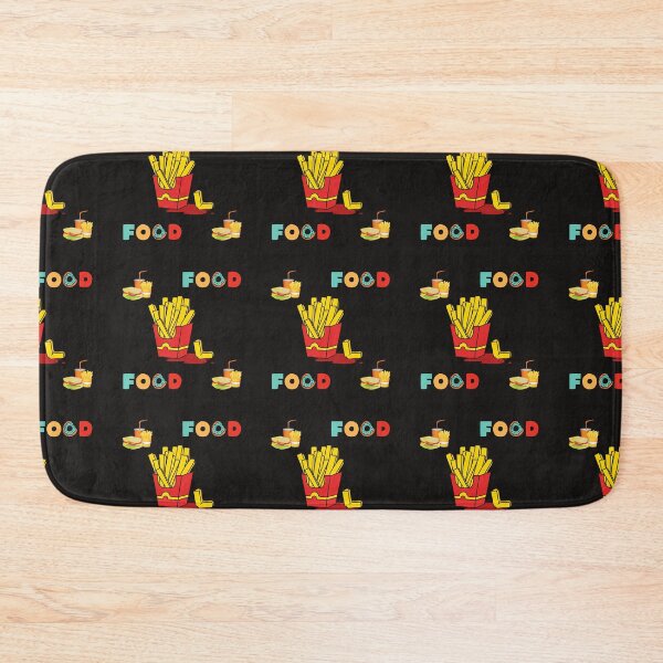 Item preview,  French Fries Pattern Food Black designed and sold by kyds.