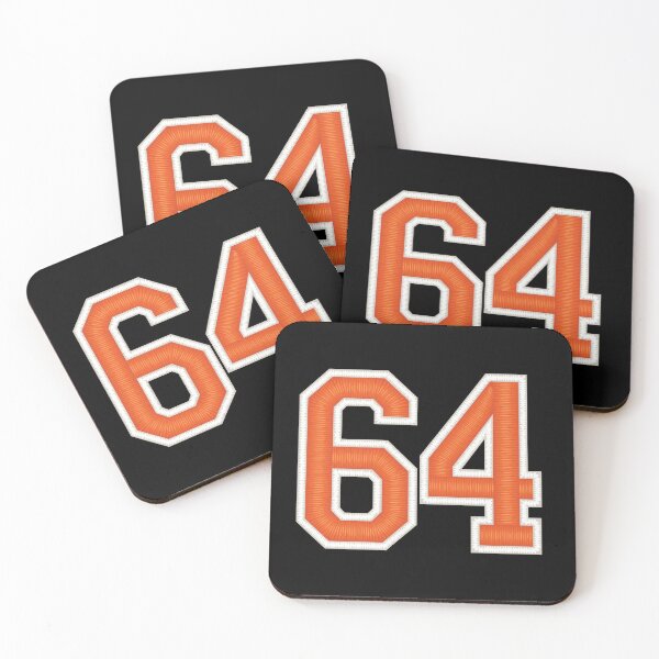 Item preview, Sports Number 64 Jersey Sixty Four Orange designed and sold by elhefe.