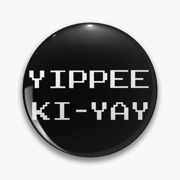Item preview, Yippee ki yay - funny retro vintage arcade style typography designed and sold by Deegital18.