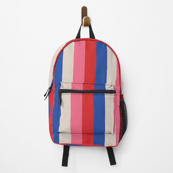 Item preview, Stripes abstract| Pink, blue, red, creme designed and sold by Kai Sternberg.