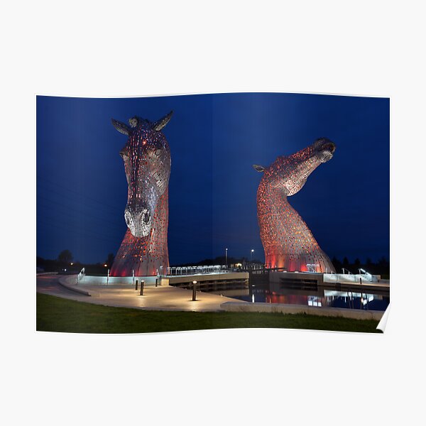 The Kelpies, Falkirk, Scotland Poster
