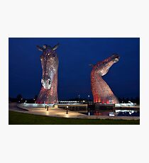 The Kelpies, Falkirk, Scotland Photographic Print