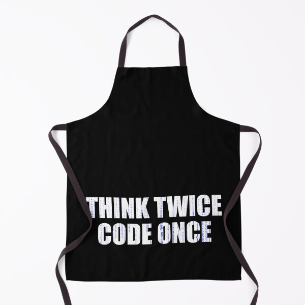 Item preview, Think Twice Code Once -Always better think twice blue designed and sold by emm-j.