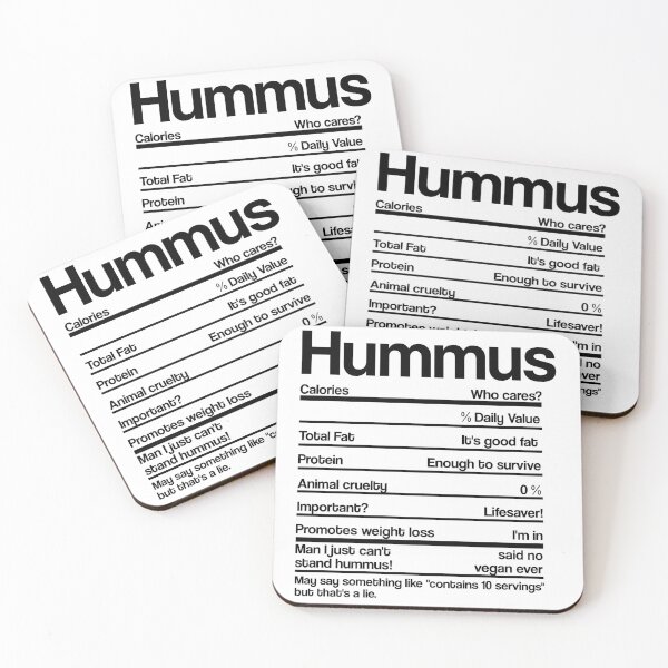 Item preview, HUMMUS NUTRITION FACTS designed and sold by noahs-shop.