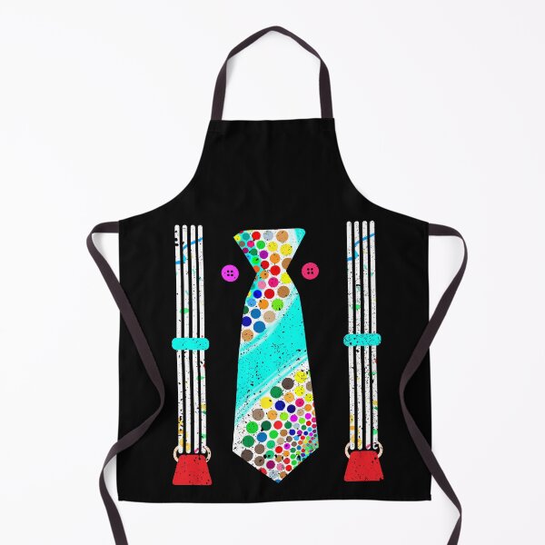 Item preview, Funny Tie Shirt with Aqua Suspenders. Rodeo clown, bullfighter costume designed and sold by Gold Wings Tees.