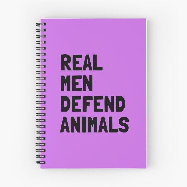 Aperçu de l'œuvre Les vrais hommes défendent les animaux | Veganisme et droits des animaux | Texte noir carré magenta créée et vendue par EarlessPierre.