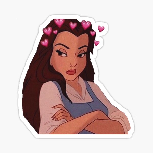 Beauty and the Beast Sticker for Sale by HanneBradley