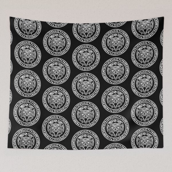 Item preview, Viking Fenrir Emblem - Wolf Norse Mythology designed and sold by anziehend.