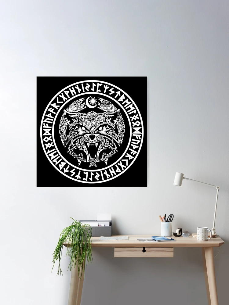 Viking Wolf Metal Wall Decor Fenrir Decoration Viking - Temu