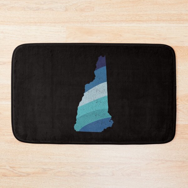 Item preview, New Hampshire State Vintage Distressed Retro Blue Rainbow Stripes designed and sold by twicetrader.