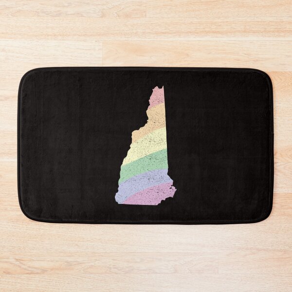 Item preview, New Hampshire  LGBT Pride Pastel Rainbow State Stripes designed and sold by twicetrader.