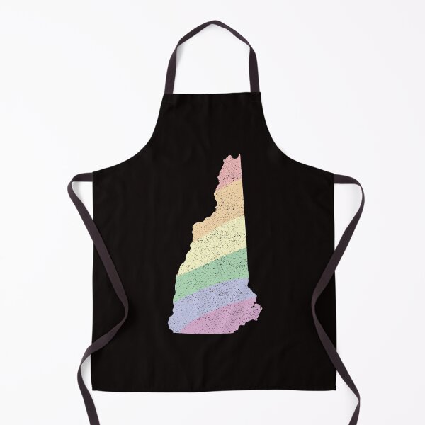 Item preview, New Hampshire LGBT Pride Pastel Rainbow State Stripes designed and sold by twicetrader.