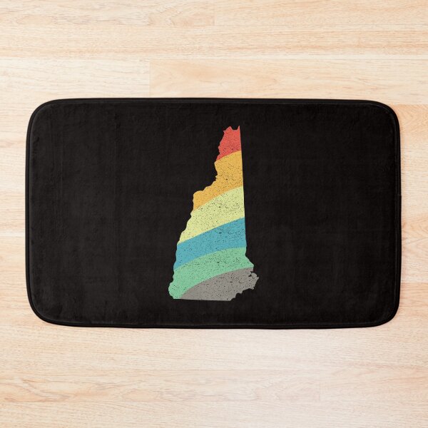 Item preview,  New Hampshire State Vintage Distressed Retro Rainbow Stripes designed and sold by twicetrader.