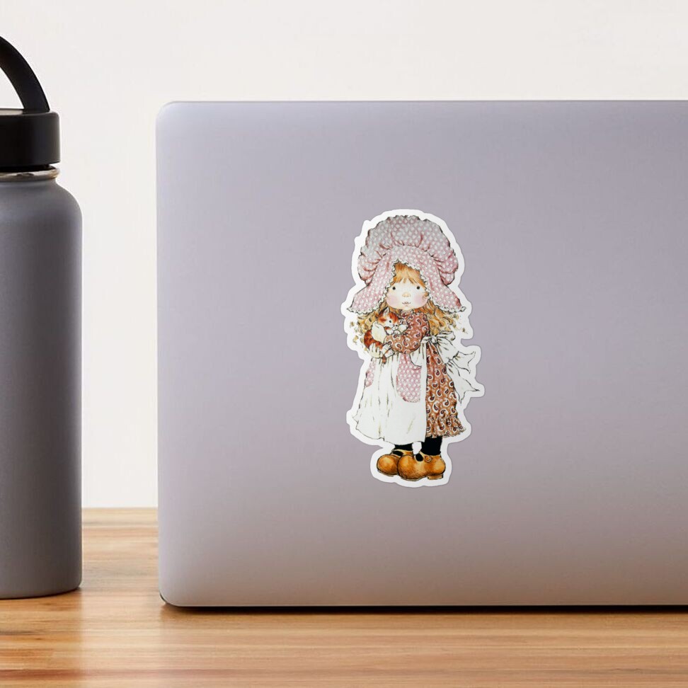 Sarah kay - Girl with nightie and hot-water bottle Sticker for