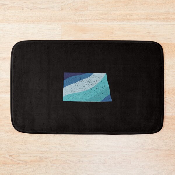 Item preview,  North Dakota State Blue Vintage Distressed Retro Rainbow Stripes designed and sold by twicetrader.