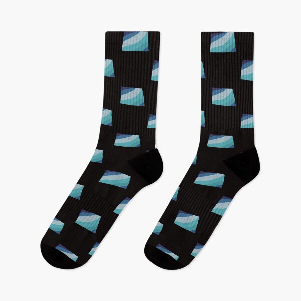 Item preview,  North Dakota State Blue Vintage Distressed Retro Rainbow Stripes designed and sold by twicetrader.
