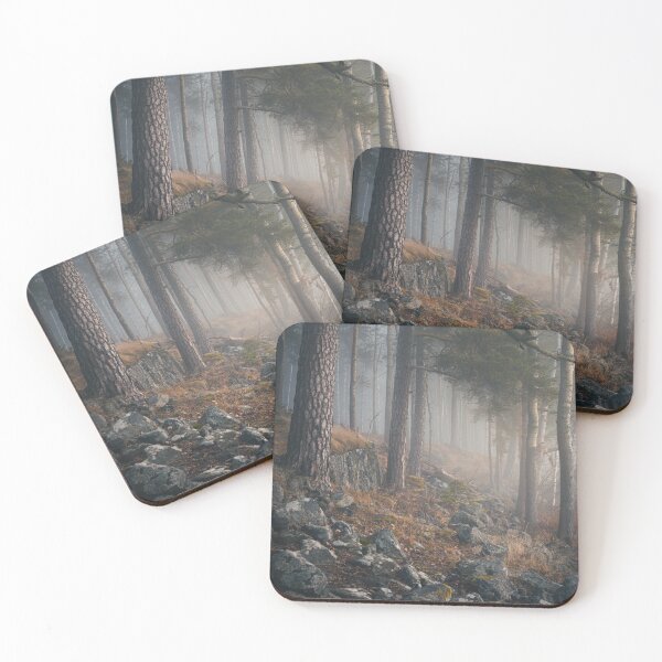 Item preview, Foggy forest landscape designed and sold by Juhku.