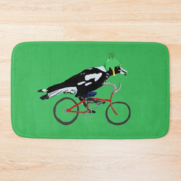 Item preview, Magpie on Bike Swoop (in Green) designed and sold by LadyRyatt.