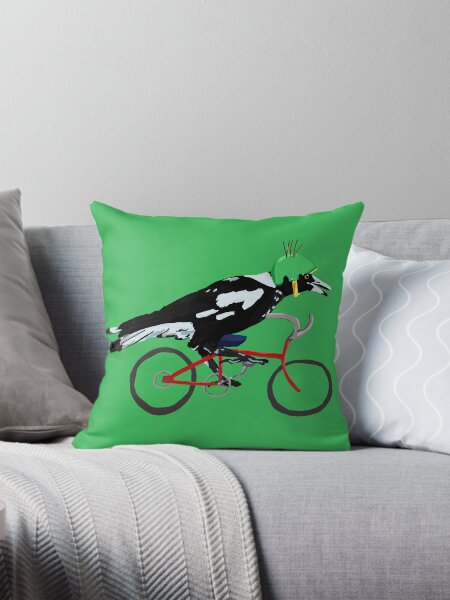 Vista previa del artículo con la obra «Urraca en Bike Swoop (en verde)», diseñado y vendido por LadyRyatt.