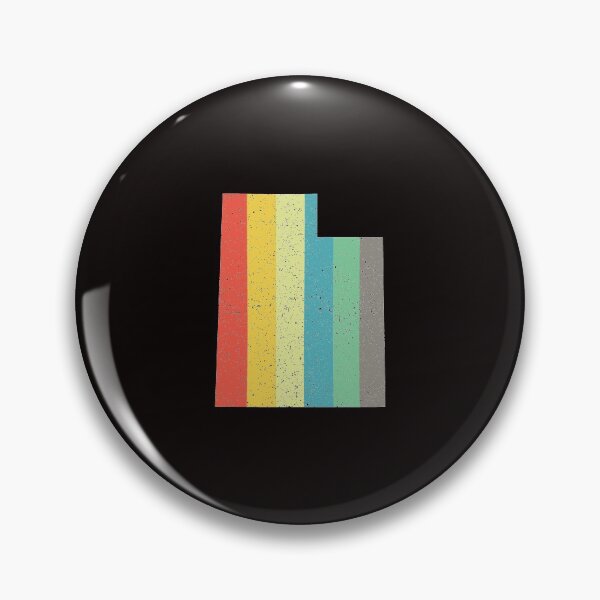 Item preview, Utah State Retro Rainbow  Distressed Vintage Stripes designed and sold by twicetrader.