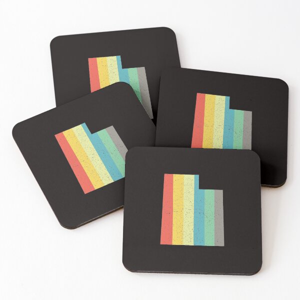 Item preview, Utah State Retro Rainbow  Distressed Vintage Stripes designed and sold by twicetrader.