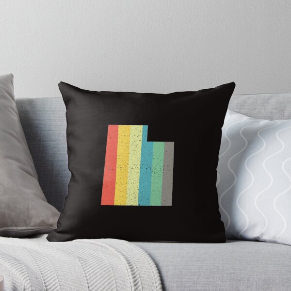 Item preview, Utah State Retro Rainbow  Distressed Vintage Stripes designed and sold by twicetrader.