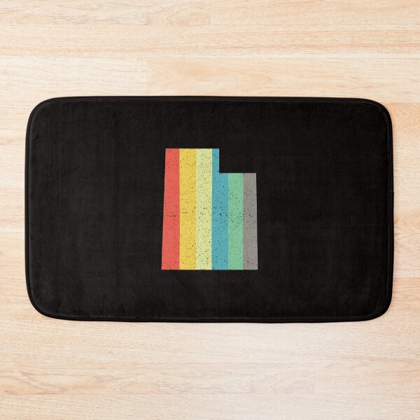 Item preview, Utah State Retro Rainbow  Distressed Vintage Stripes designed and sold by twicetrader.