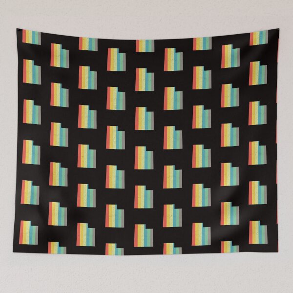Item preview, Utah State Retro Rainbow  Distressed Vintage Stripes designed and sold by twicetrader.