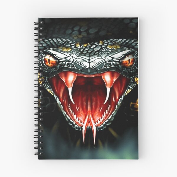 Item preview, Snake face Portrait close up open mouth shows tongue Animals Gifts fits your face designed and sold by Dolphin Graphic.
