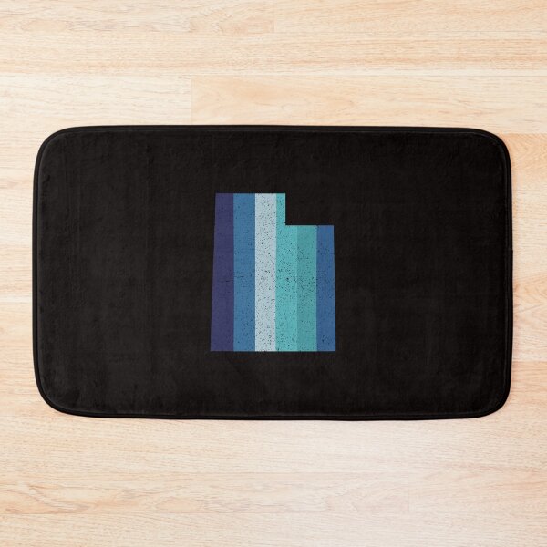 Item preview, Utah State Retro Blue Rainbow Distressed Vintage Stripes designed and sold by twicetrader.