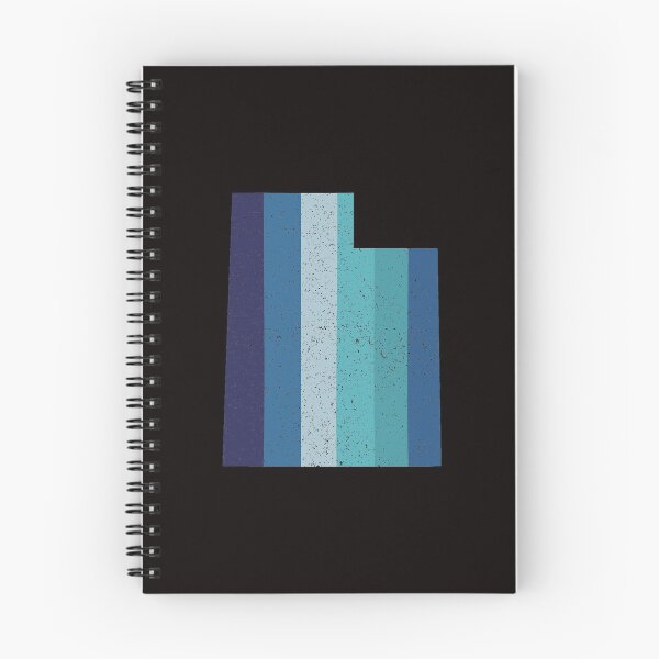 Item preview, Utah State Retro Blue Rainbow Distressed Vintage Stripes designed and sold by twicetrader.