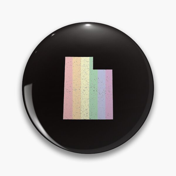 Artikelvorschau, Utah State Pride LGBT Pastell Regenbogen Streifen entworfen und verkauft von twicetrader.