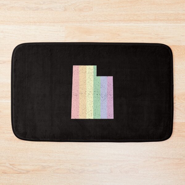 Item preview, Utah State Pride LGBT Pastel Rainbow Stripes designed and sold by twicetrader.