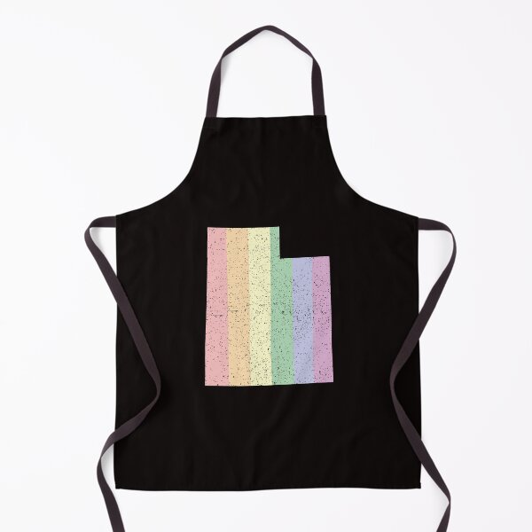 Item preview, Utah State Pride LGBT Pastel Rainbow Stripes designed and sold by twicetrader.
