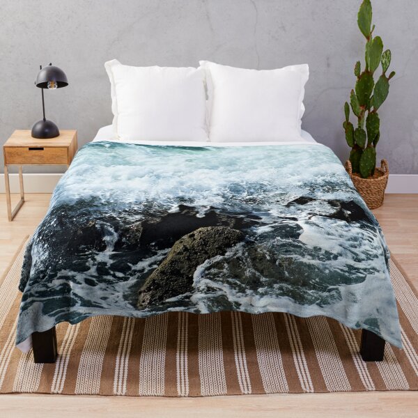 Item preview, Wave Crashing Foaming Rocks Seashore designed and sold by Anna Lemos.