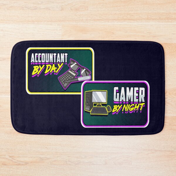 Item preview, Retro Accountant By Day, PC Gamer By Night designed and sold by madtoyman.