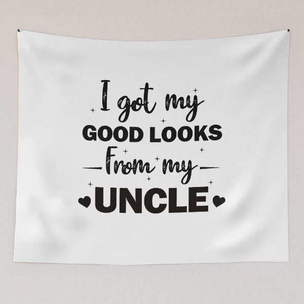 Item preview, get my good lucks from my uncle cute newborn baby shower niece and nephew gift for uncle lovers   designed and sold by Majesticoo.