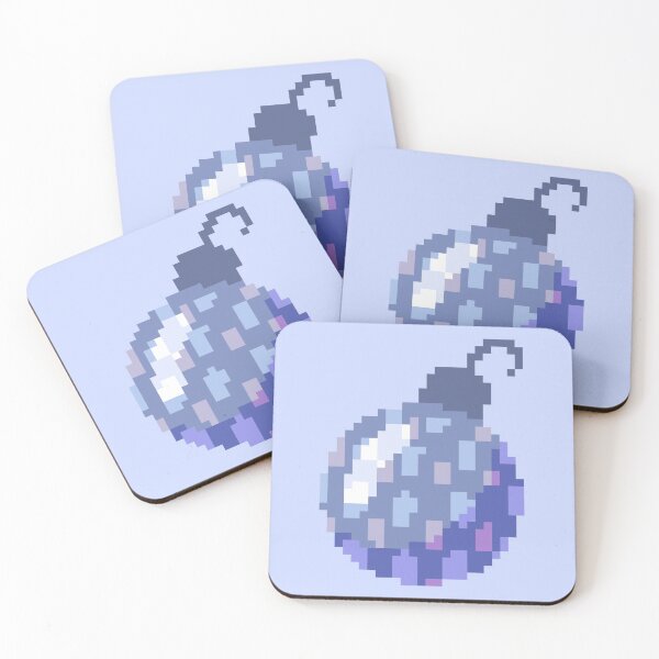 Item preview, Cute Pixel Art Christmas Bauble Blue designed and sold by MM-Pink.