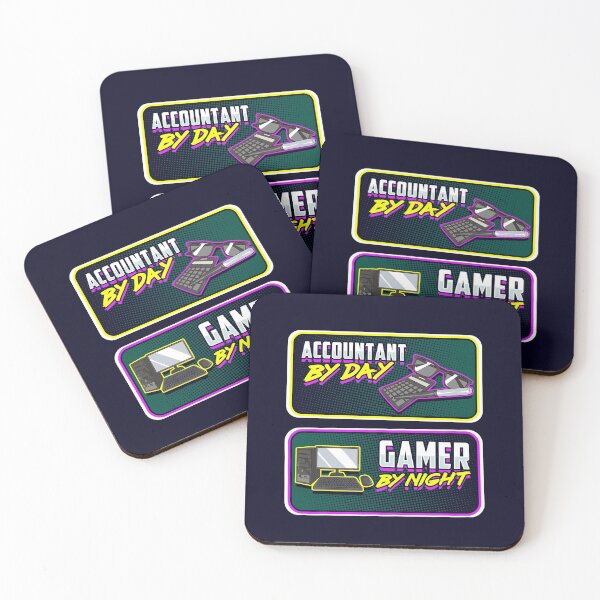 Item preview, Retro Accountant By Day, PC Gamer By Night designed and sold by madtoyman.