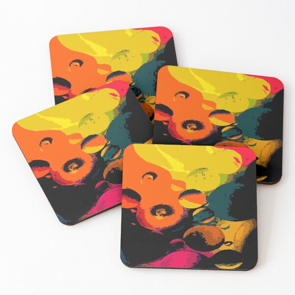 Item preview, Digital Colorful Abstract Patterns in Orange, Black and Red designed and sold by ShopieHome.
