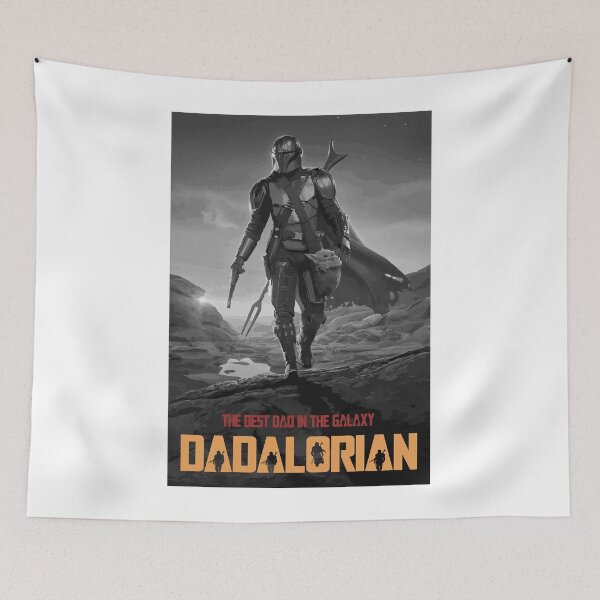 Item preview, Dadalorian the best dad in the galaxy -BW vintage designed and sold by IgaBarClay.