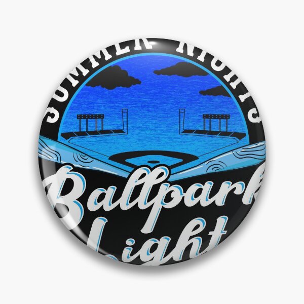 Item preview, Summer Nights, Ballpark Lights with baseball bats and diamond designed and sold by Gold Wings Tees.