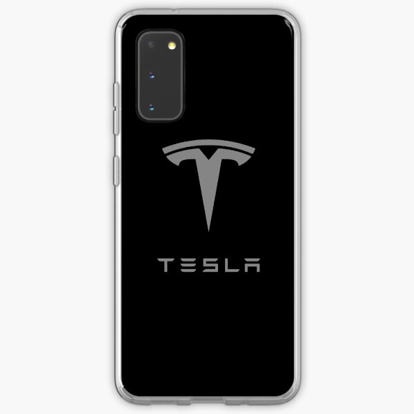 Grey Tesla Logo Samsung Galaxy Soft Case