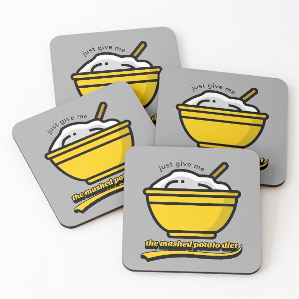Item preview, Just give me the mashed potato diet, graphic,  designed and sold by BeebopGraphics.